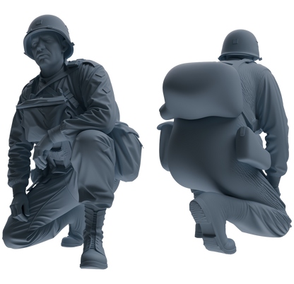 MRY-SFW SSTR070 Miniatures Soldier Model Kit Saving Ryan in Normandy WWII U.S. Army Six-Person Ambush Group