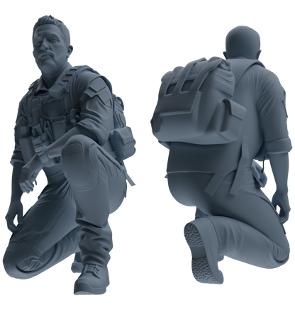 MRY-SFW SSTR015 Miniatures Soldier Model Kit Modern Navy SEAL Six-Person Ambush Group