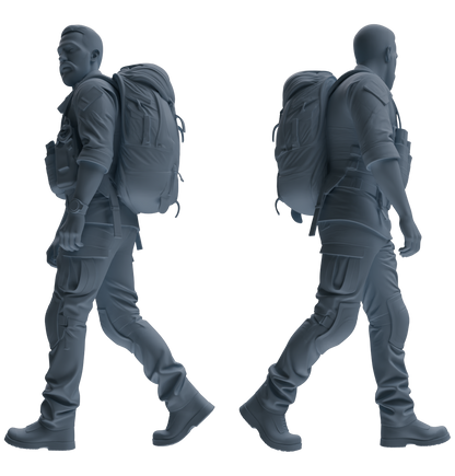 MRY-SFW SSTR020 Miniatures Soldier Model Kit Modern Navy SEAL Six-Person Foot March Group