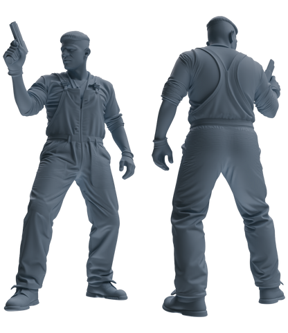 MRY-SFW SSTR049 Miniatures Soldier Model Kit Fury Sherman Tank WWII Tank Crew Patrolling Six-Person Group