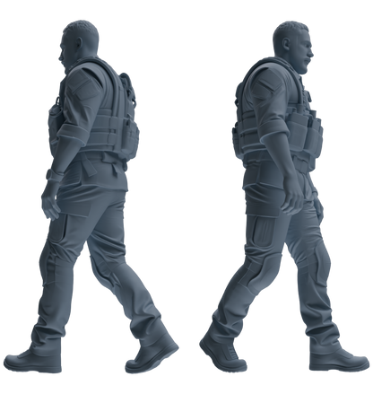 MRY-SFW SSTR024 Miniatures Soldier Model Kit Modern Navy SEAL Six-Person Firefight Group