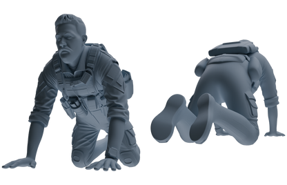 MRY-SFW SSTR023 Miniatures Soldier Model Kit Modern Navy SEAL Six-Person Training Group