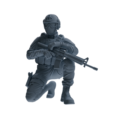 MRY-SFW SSTR358 Modern American Mercenary Garrison Four-Person Group