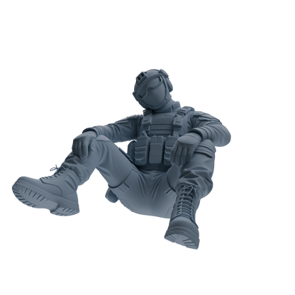 MRY-SFW SSTR353 Modern American Mercenary Rest 3 Four-Person Group