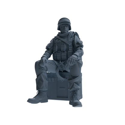MRY-SFW SSTR332 Modern Counter-Terrorism SWAT Fire Support Operator Rest 2 Four-Person Group