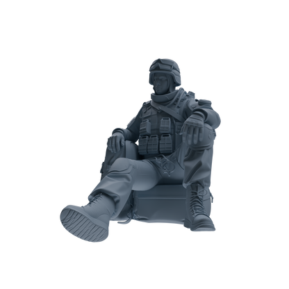 MRY-SFW SSTR333 Modern Counter-Terrorism SWAT Fire Support Operator Rest 3 Four-Person Group