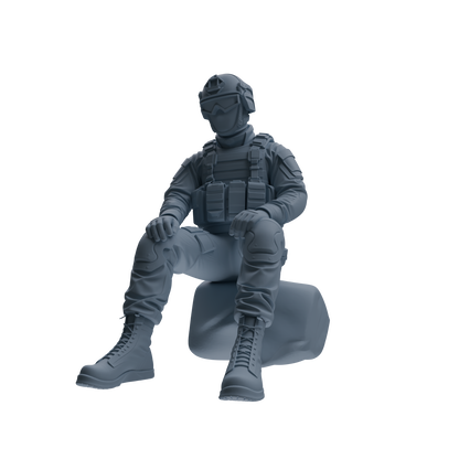MRY-SFW SSTR351 Modern American Mercenary Rest Four-Person Group