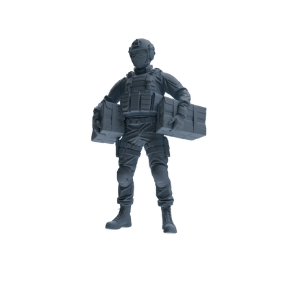 MRY-SFW SSTR344 Modern American Mercenary Carrying Four-Person Group