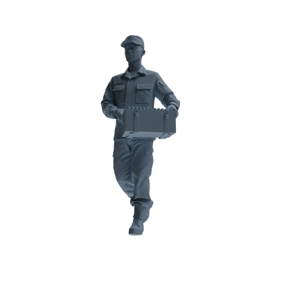 MRY-SFW SSTR243 Modern Army Logistics Soldier Carrying Four-Person Group