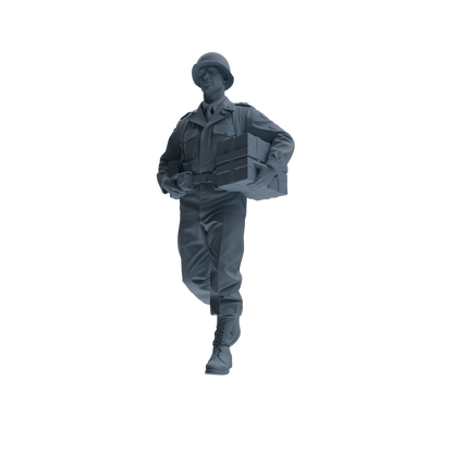 MRY-SFW SSTR225 WWII U.S. Army Logistics Soldier Logistics Four-Person Group