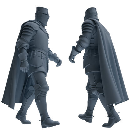 MRY-SFW SSTR096 Miniatures Soldier Model Kit Medieval Knight Six-Person Patrol Group