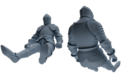 MRY-SFW SSTR095 Miniatures Soldier Model Kit Medieval Knight Six-Person Rest Group 2