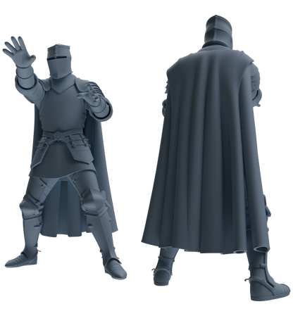 MRY-SFW SSTR092 Miniatures Soldier Model Kit Medieval Knight Six-Person Hunting Group