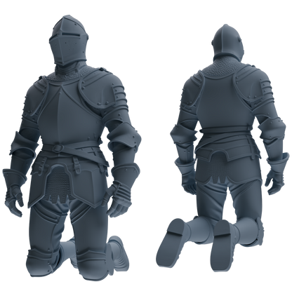 MRY-SFW SSTR097 Miniatures Soldier Model Kit Medieval Knight Six-Person Reprimand Group