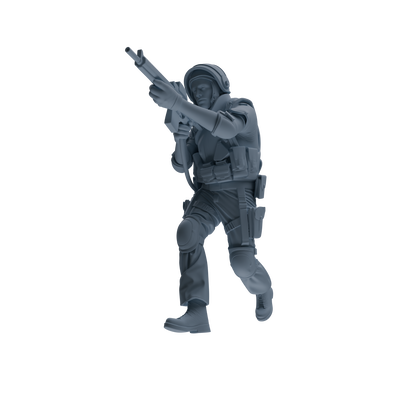 MRY-SFW SSTR322 Modern Counter-Terrorism SWAT Shield Bearer Combat Four-Person Group
