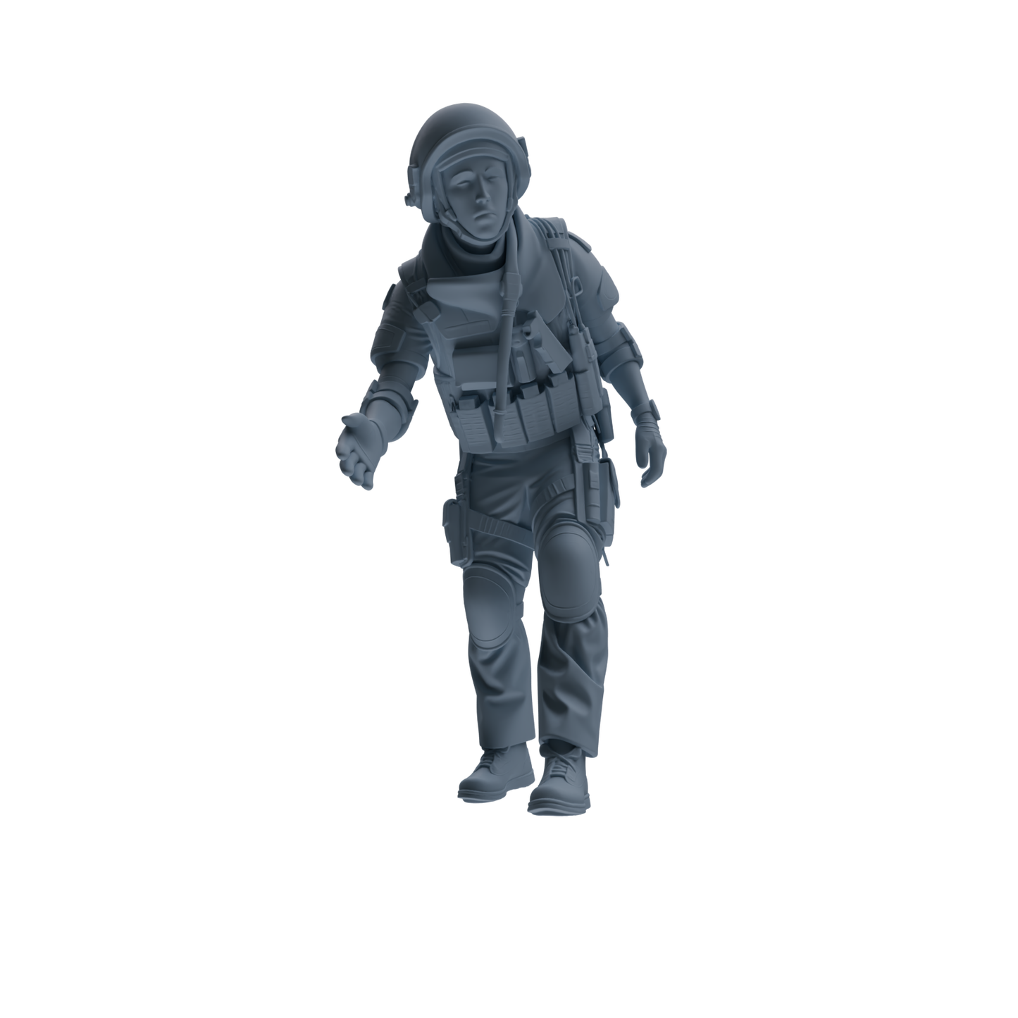 MRY-SFW SSTR317 Modern Counter-Terrorism SWAT Shield Bearer Rescue 2 Four-Person Group