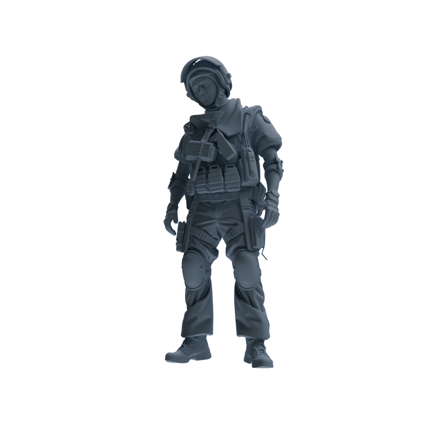 MRY-SFW SSTR315 Modern Counter-Terrorism SWAT Shield Bearer Conversation Four-Person Group