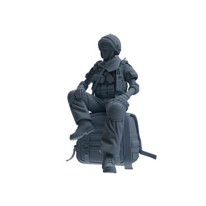 MRY-SFW SSTR320 Modern Counter-Terrorism SWAT Shield Bearer Rest 3 Four-Person Group