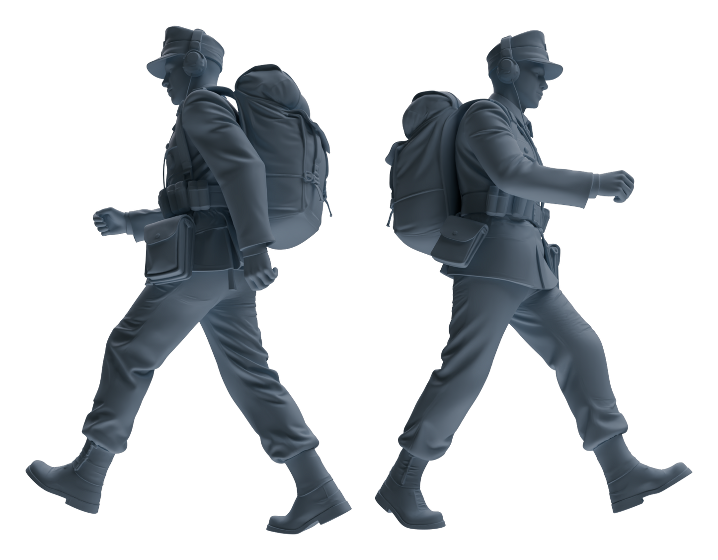MRY-SFW LYGR653 WWII Mine Soldier Seven-Person Carrying Group