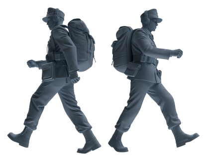 MRY-SFW LYGR653 WWII Mine Soldier Seven-Person Carrying Group