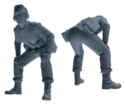 MRY-SFW LYGR648 WWII Mine Soldier Six-Person Battle Group