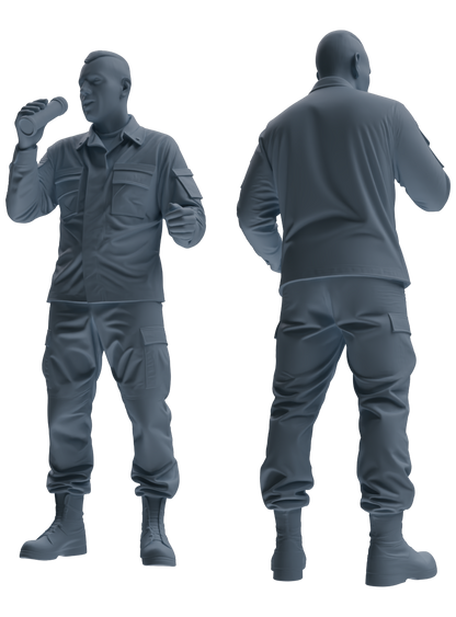 MRY-SFW SSTR026 Miniatures Soldier Model Kit 1993 Mogadishu Black Hawk Helicopter Soldier Singing Five-Person Group