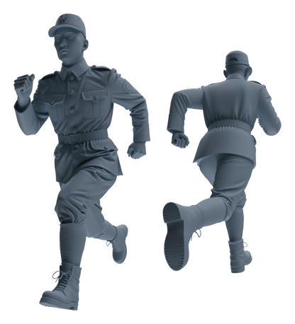 MRY-SFW LYGR637 WWII Japanese Army Six-Person Daily Routine