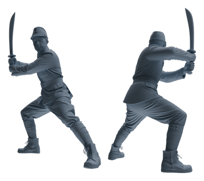 MRY-SFW LYGR638 WWII Japanese Army Six-Person Ambush Group