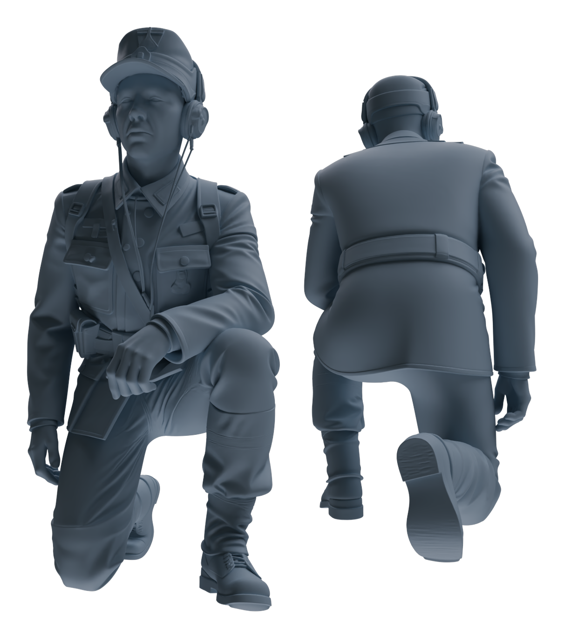 MRY-SFW LYGR652 WWII Mine Soldier Six-Person Cursing Group