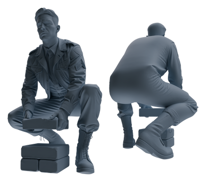 MRY-SFW LYGR614 Historical WWII U.S. Army Six-Person Construction Site Carrying Group