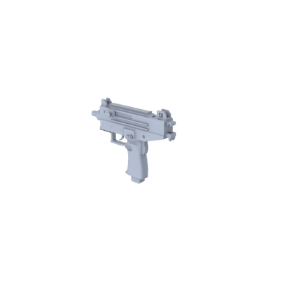 MRY-SFW LYGS004 Modern Battlefield Scale Model - SMG/Shotgun White Model 6-Man Set