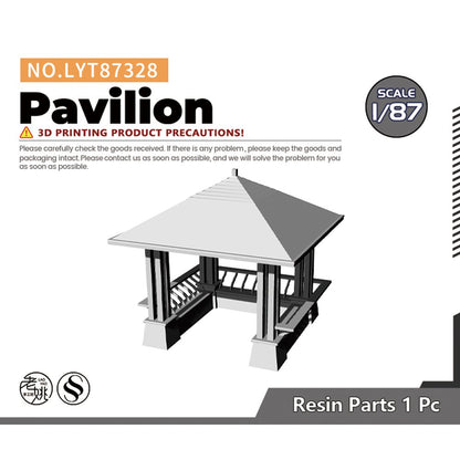 Gazebo Square Pavilion Chinese Style Building MRY-SFW LYT87328