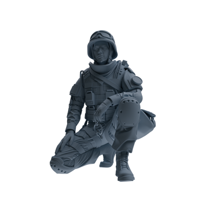 MRY-SFW SSTR336 Modern Counter-Terrorism SWAT Fire Support Operator Combat 2 Four-Person Group
