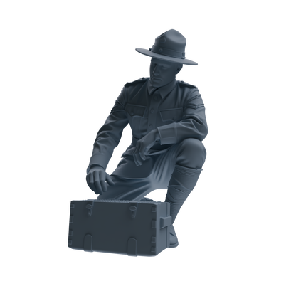 MRY-SFW SSTR267 WWI U.S. Army Logistics Soldier Combat Readiness Three-Person Group