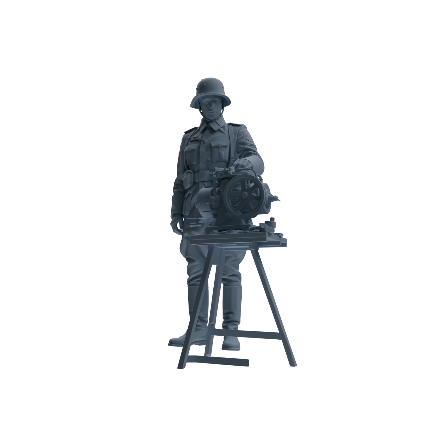 MRY-SFW SSTR214 WWII British Logistics Soldier Maintenance Four-Person Group