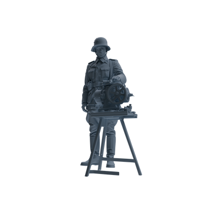 MRY-SFW SSTR214 WWII British Logistics Soldier Maintenance Four-Person Group