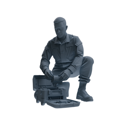 MRY-SFW SSTR245 Modern U.S. Army Logistics Soldier Maintenance Four-Person Group