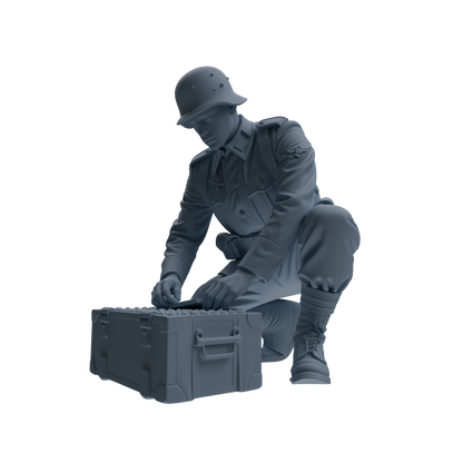 MRY-SFW SSTR223 WWII French Army Logistics Soldier Combat Readiness Four-Person Group