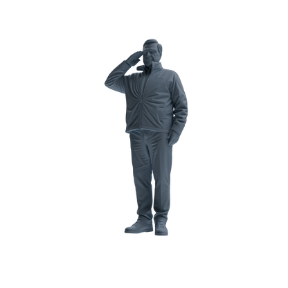 MRY-SFW SSTR117 Miniatures Soldier Model Kit Boston Attack Modern Boston Police Four-Person Saluting Group 1