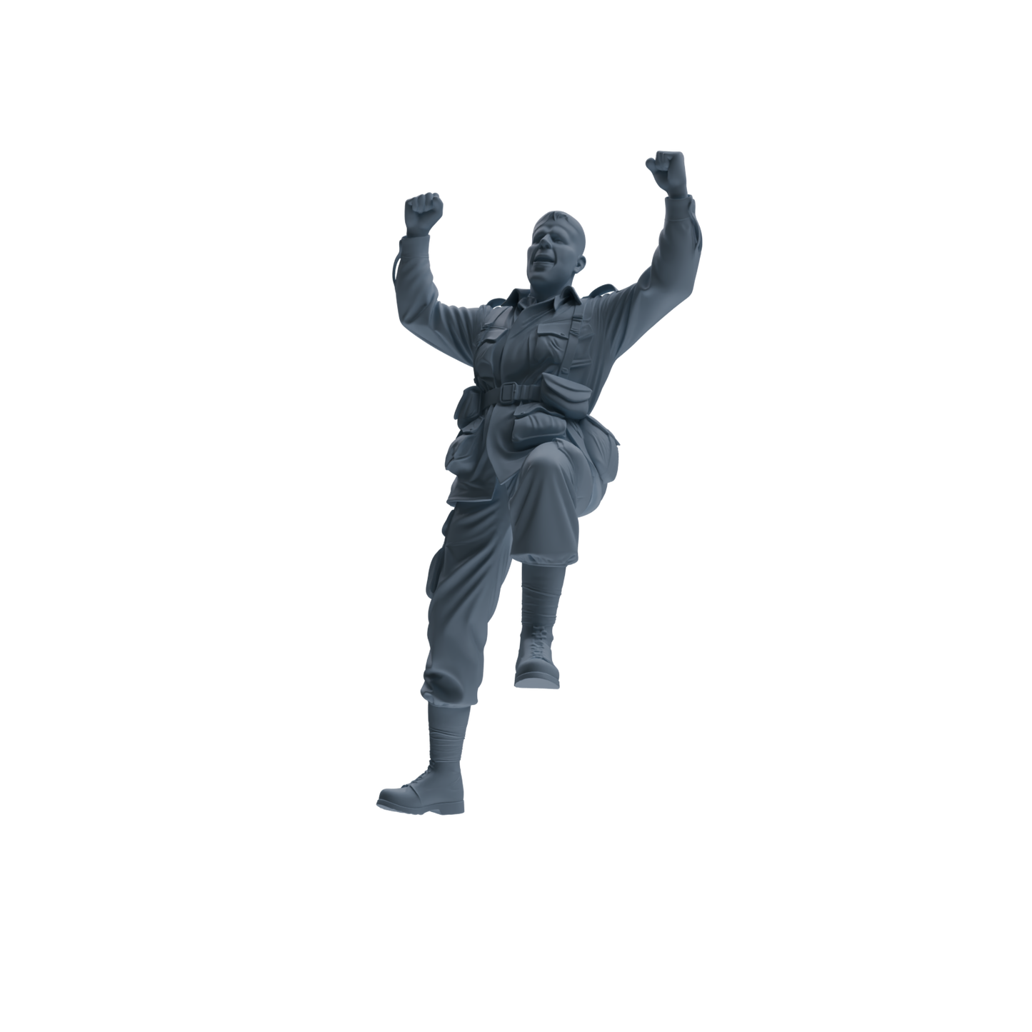 MRY-SFW SSTR073 Miniatures Soldier Model Kit Saving Ryan in Normandy WWII U.S. Army Four-Person Celebrating Group