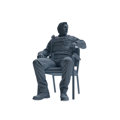 MRY-SFW SSTR115 Miniatures Soldier Model Kit Boston Attack Modern Boston Police Four-Person Conversation Group