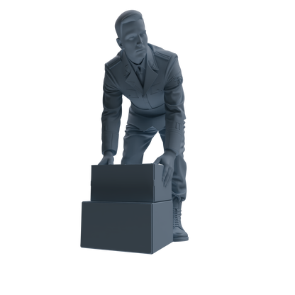 MRY-SFW SSTR233 Modern German Army Logistics Soldier Logistics Four-Person Group