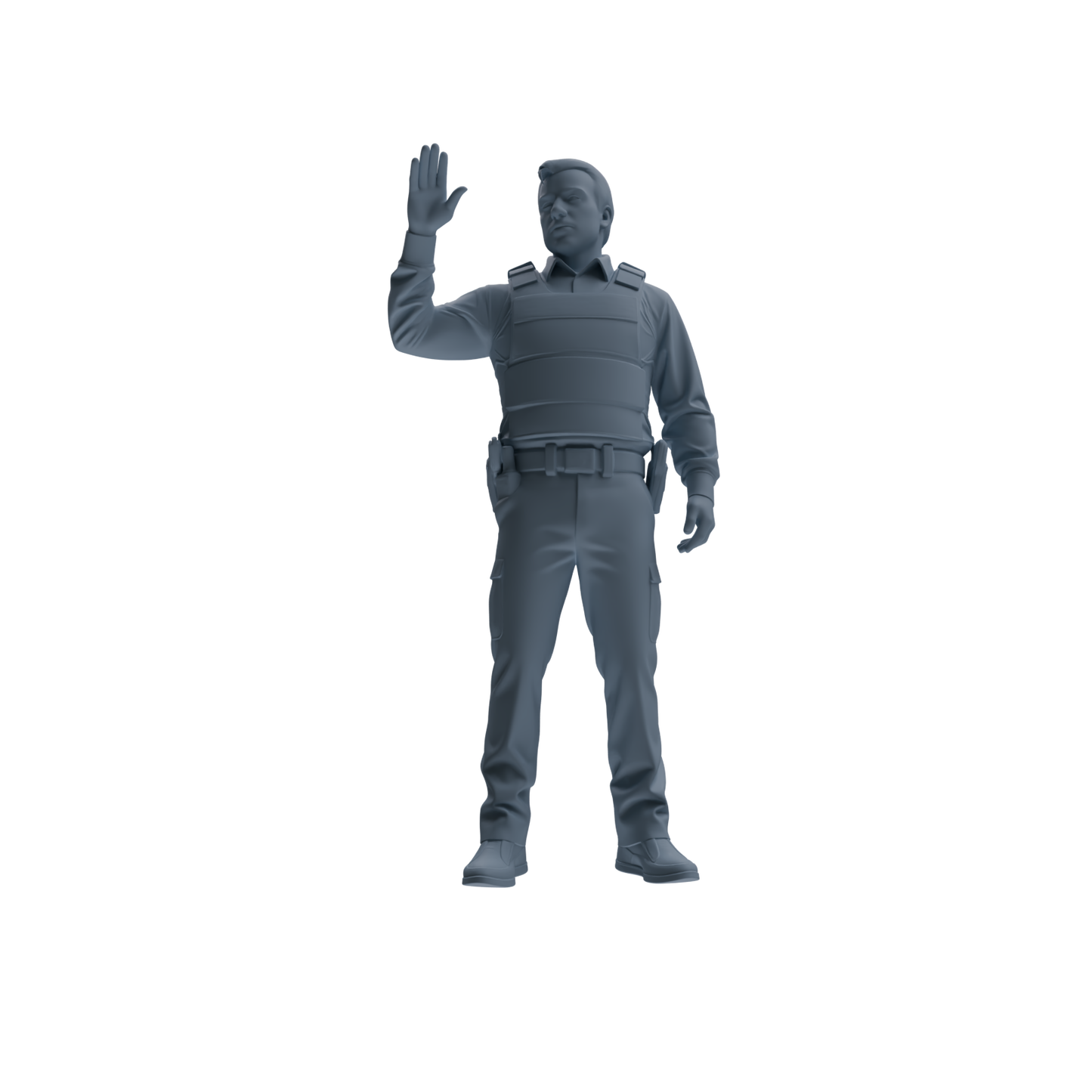 MRY-SFW SSTR129 Miniatures Soldier Model Kit Boston Attack Modern Boston Police Four-Person Tactics Group