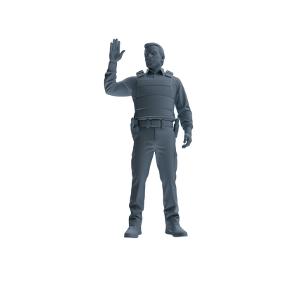 MRY-SFW SSTR129 Miniatures Soldier Model Kit Boston Attack Modern Boston Police Four-Person Tactics Group