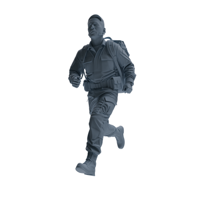 MRY-SFW SSTR138 Miniatures Soldier Model Kit War of Hyenas Modern Canadian Army Four-Person Hiking Group