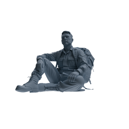 MRY-SFW SSTR142 Miniatures Soldier Model Kit War of Hyenas Modern Canadian Army Four-Person Rest Group