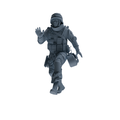 MRY-SFW SSTR329 Modern Counter-Terrorism SWAT Fire Support Operator Rescue 2 Four-Person Group