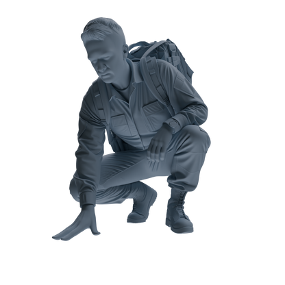 MRY-SFW SSTR146 Miniatures Soldier Model Kit War of Hyenas Modern Canadian Army Four-Person Tactics Group