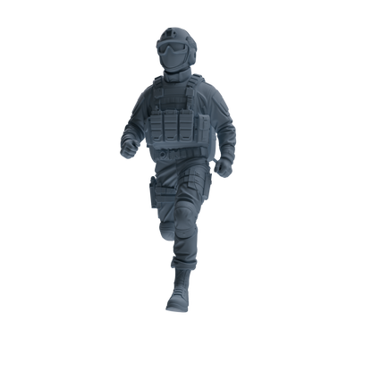 MRY-SFW SSTR345 Modern American Mercenary Carrying 2 Four-Person Group