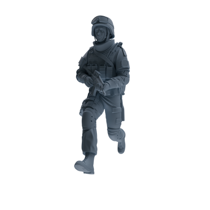 MRY-SFW SSTR330 Modern Counter-Terrorism SWAT Fire Support Operator Foot March 1 Four-Person Group